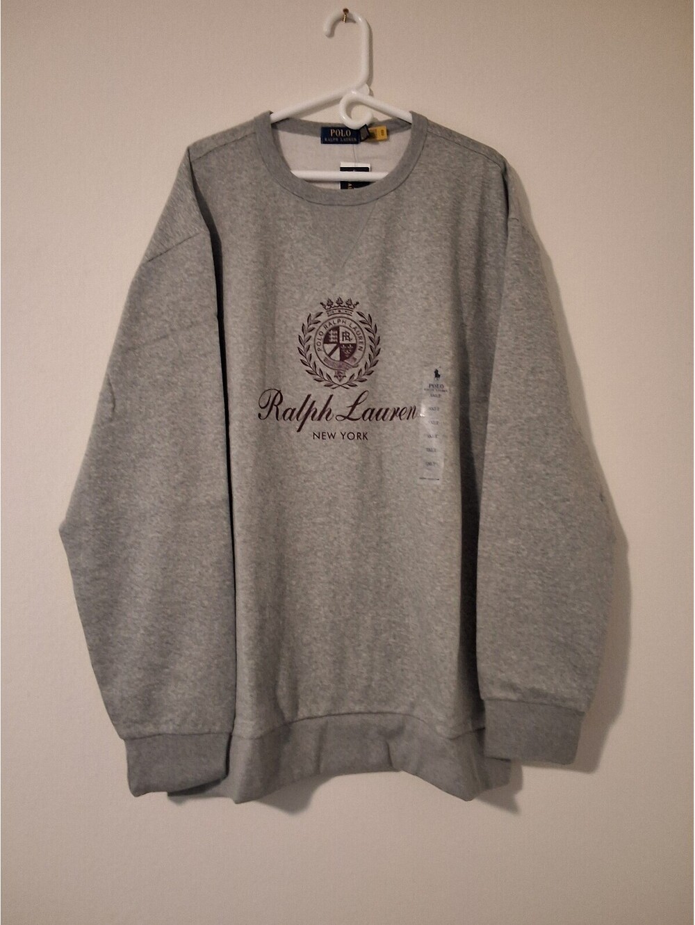 Polo Ralph Lauren Men's Gray Crewneck Sweatshirt 3XL New with Tags